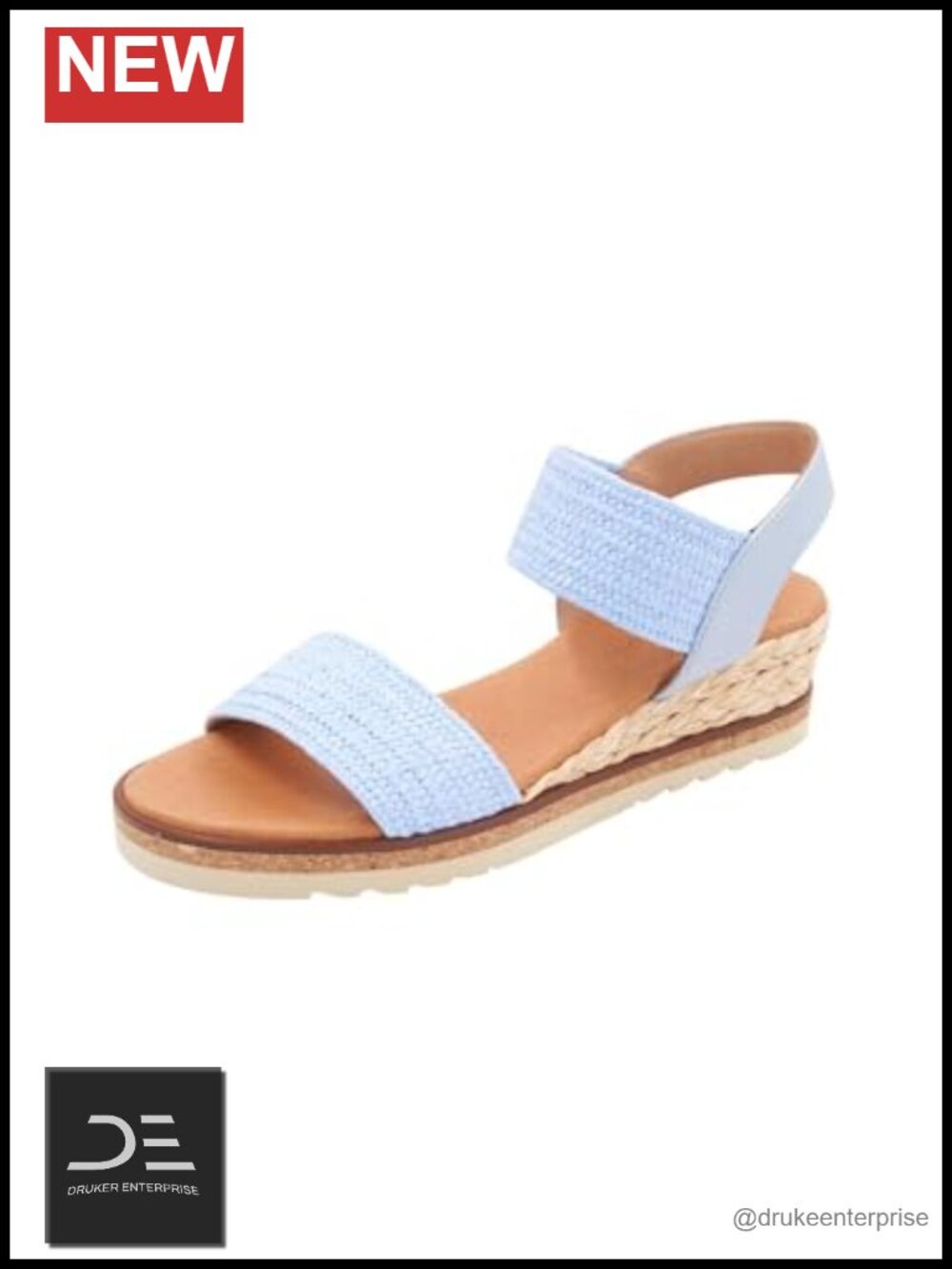 Andre Assous Neveah Espadrille Wedge Sandals Women's Leather Slingback